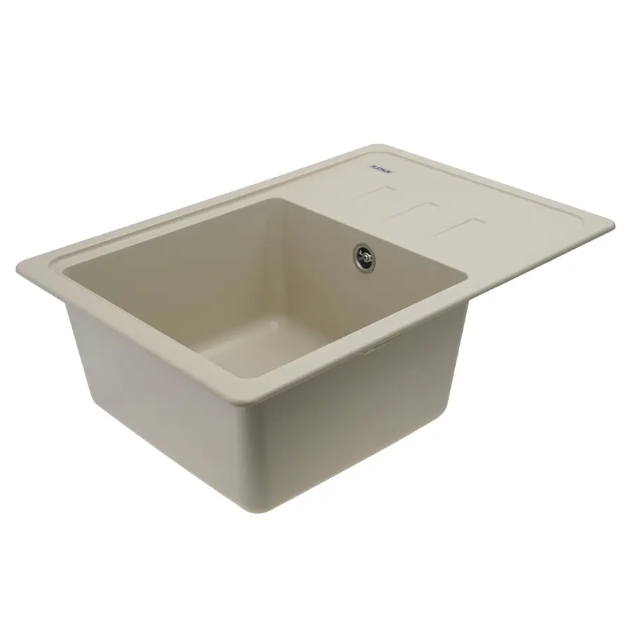 Гранітна мийка для кухні Platinum 6243 LIANA матова Айворі