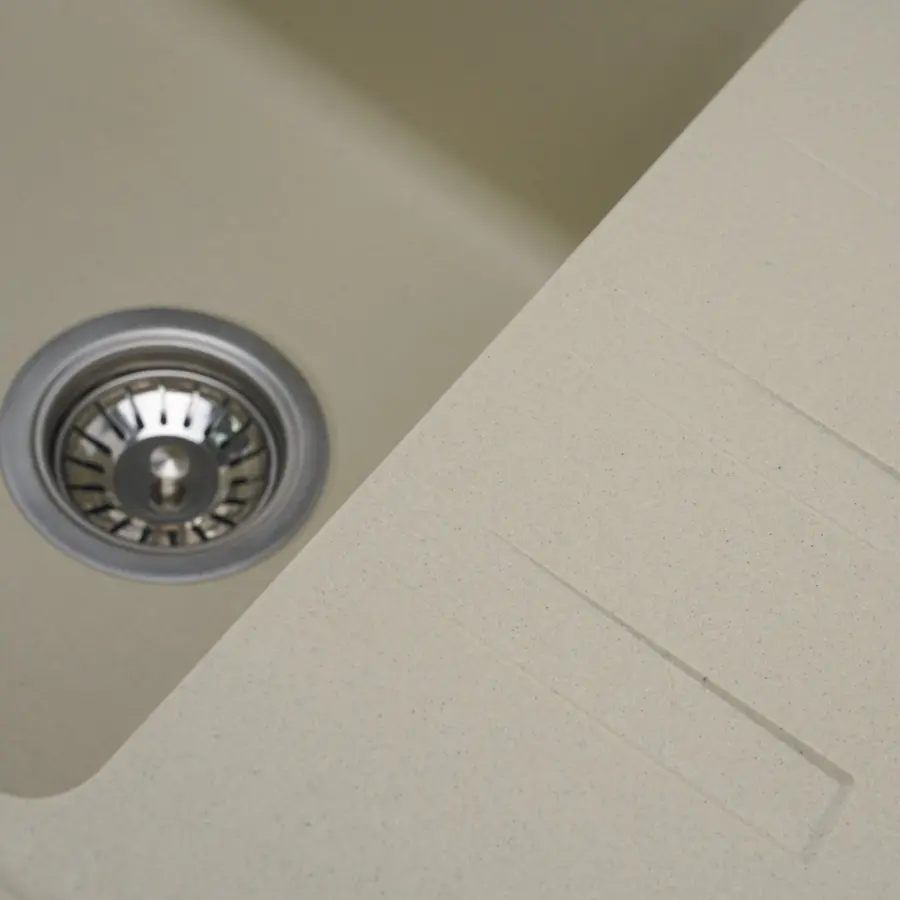 Гранітна мийка для кухні Platinum 6243 LIANA матова Айворі