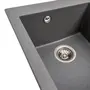 Гранітна мийка для кухні Platinum 4150 SOKIL матова (сірий мусон)