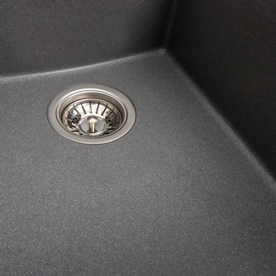 Гранітна мийка для кухні Platinum 4150 SOKIL матова (сірий мусон)