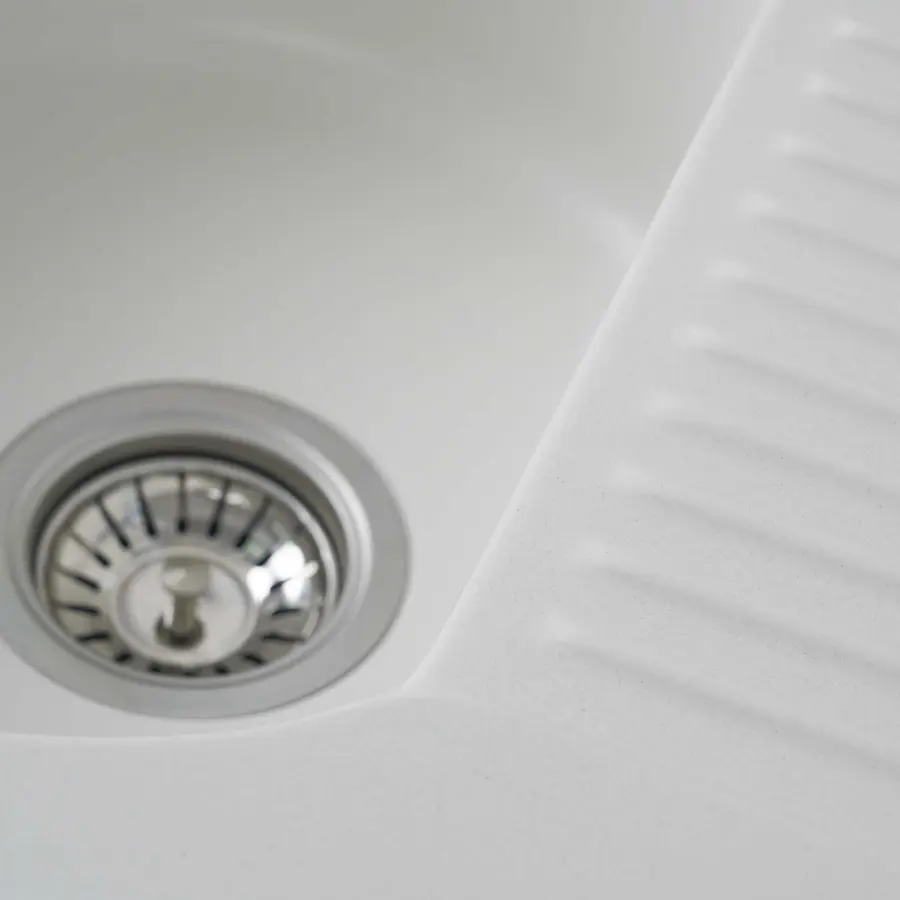 Гранітна мийка для кухні Platinum 6247 BORA глянець Білосніжна