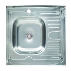 Мийка кухонна з нержавіючої сталі Platinum 6060 L (0,4/120 мм)
