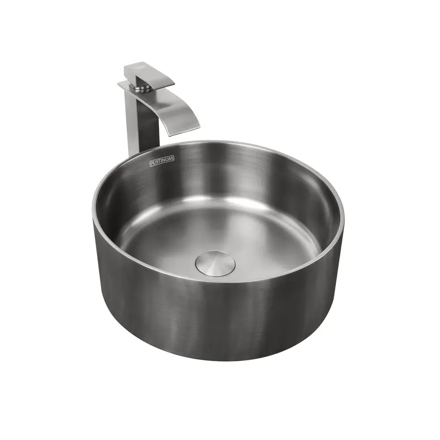 Умивальник Platinum Handmade PVD чорний 380x380 мм