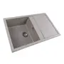 Гранітна мийка для кухні Platinum 7950 Selena матова Сіра