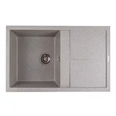 Гранітна мийка для кухні Platinum 7950 Selena матова Сіра