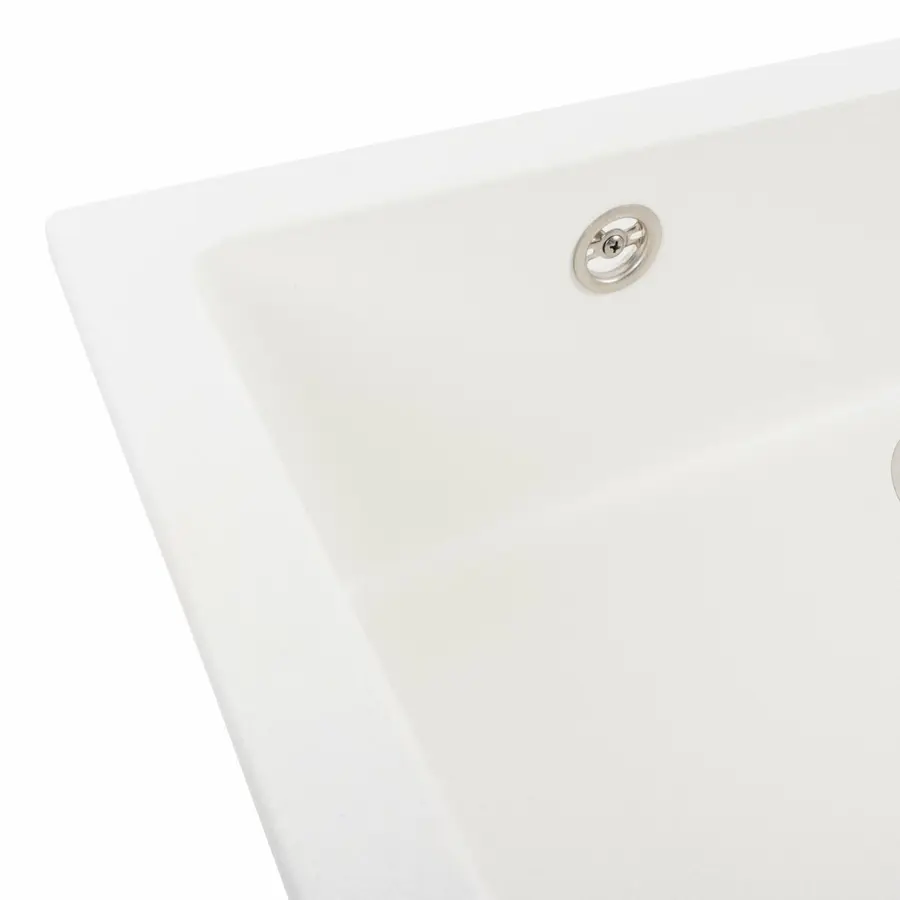 Гранітна мийка для кухні Platinum 7945 Paruana матова Білосніжна