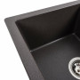 Гранітна мийка для кухні Platinum 5851 ARIA матовий Гренадін