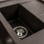 Гранітна мийка для кухні Platinum 7850W TOSKANA матова Темна скеля