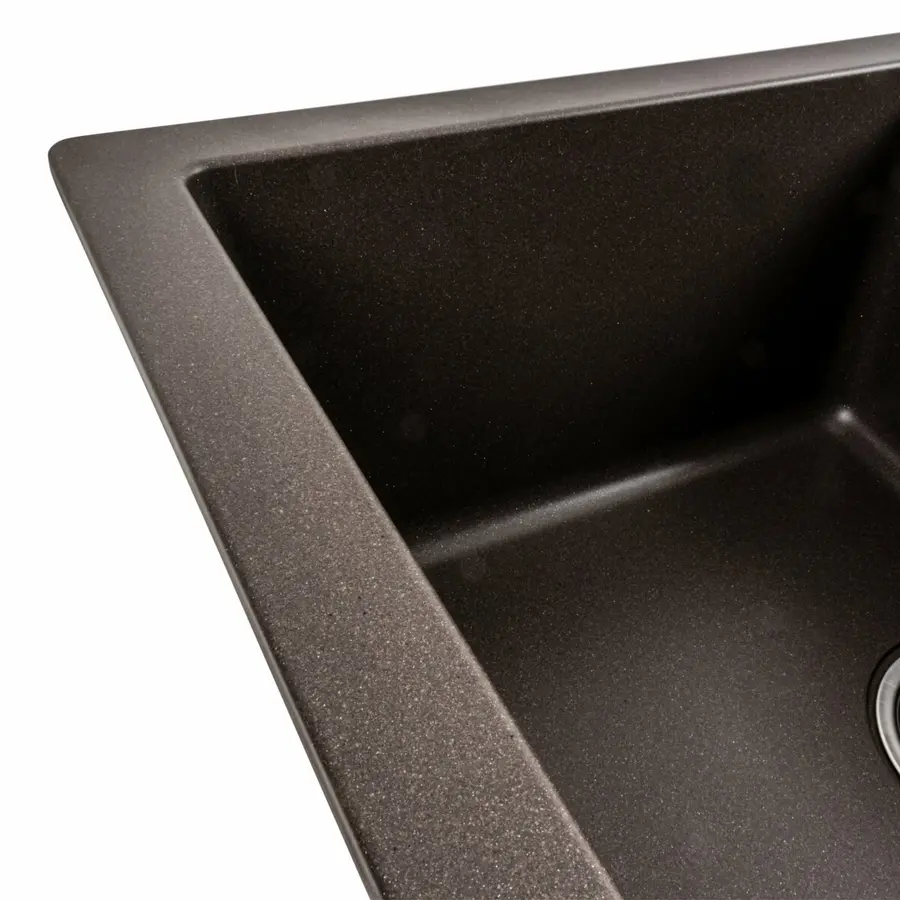 Гранітна мийка для кухні Platinum 7850W TOSKANA матова Темна скеля