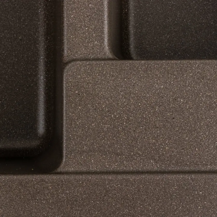 Гранітна мийка для кухні Platinum 7850W TOSKANA матова Темна скеля