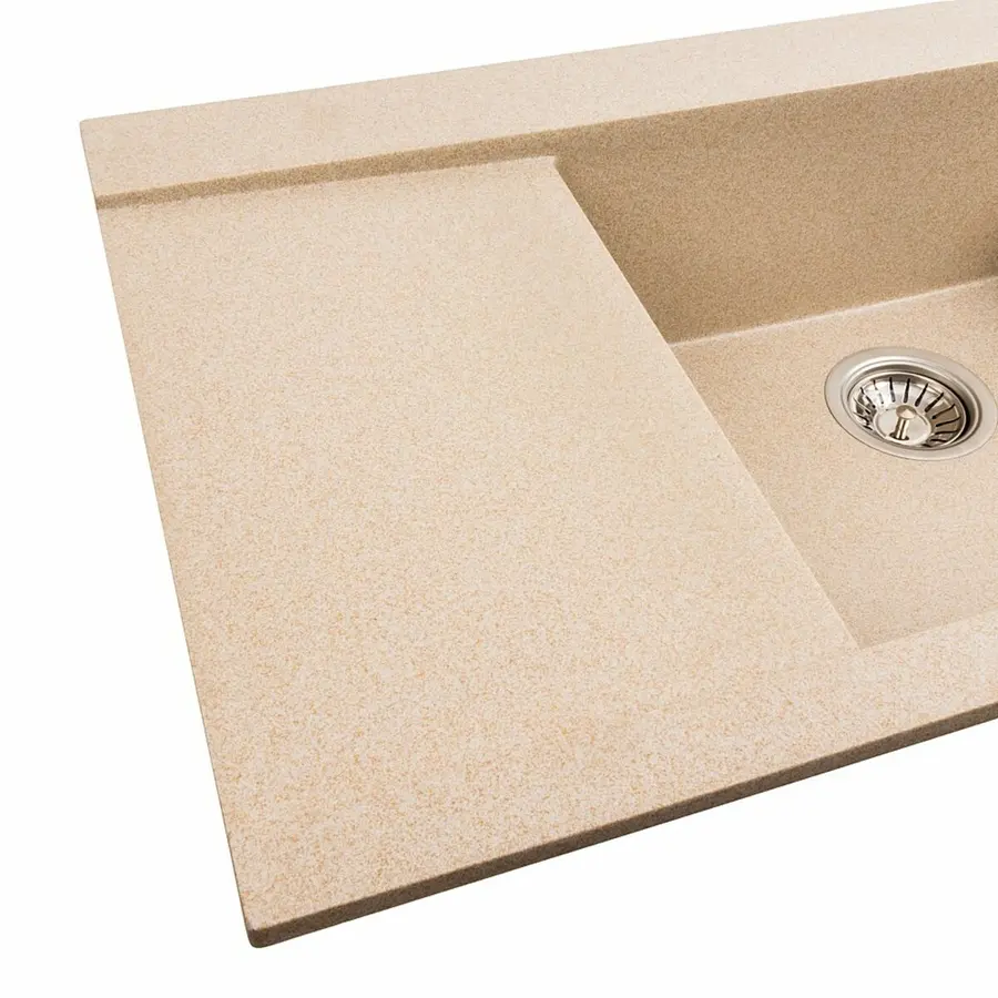 Гранитная мойка для кухни Platinum 9651 ATLAS матовая (сафари)