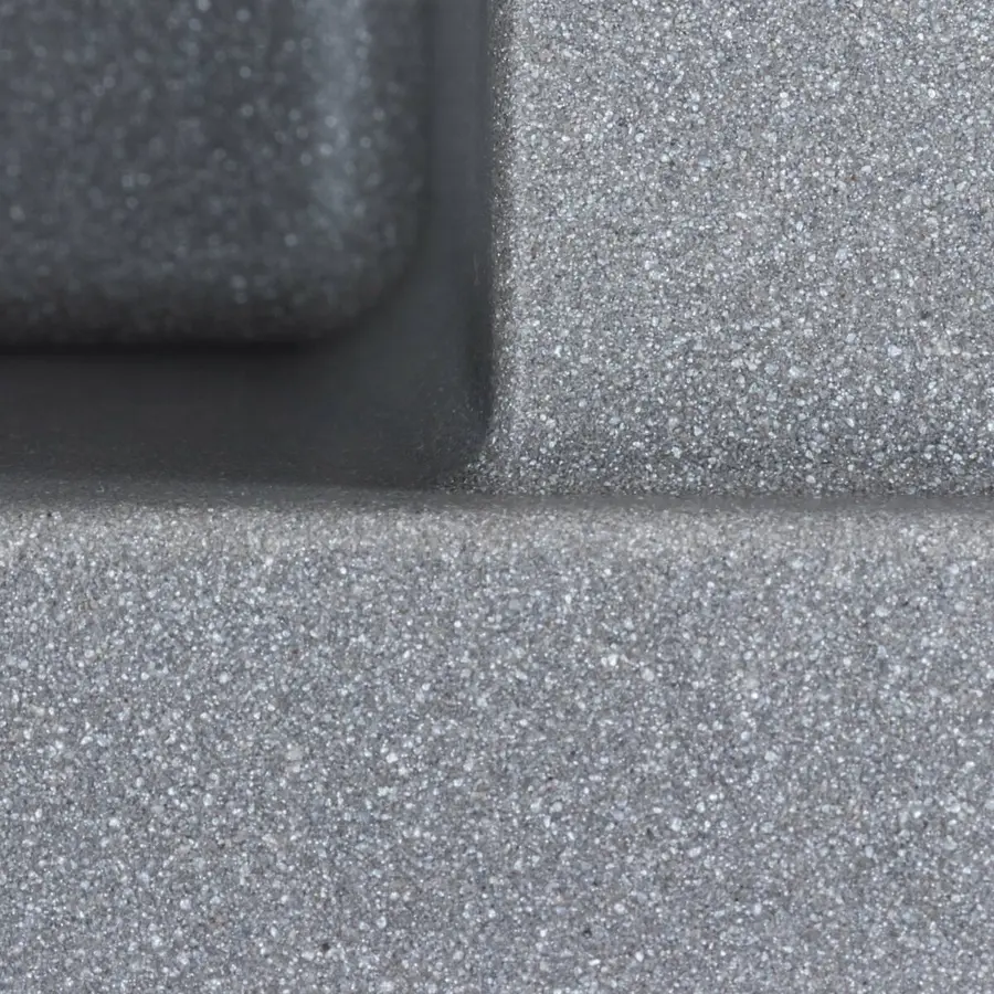 Гранітна мийка для кухні Platinum 6550 LOTOS матовий Сірий Мусон