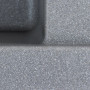 Гранитная мойка для кухни Platinum 6550 LOTOS матовый Серый Муссон