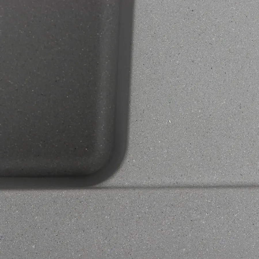 Гранітна мийка для кухні Platinum 6250 ZIRKONE матовий Сірий металік