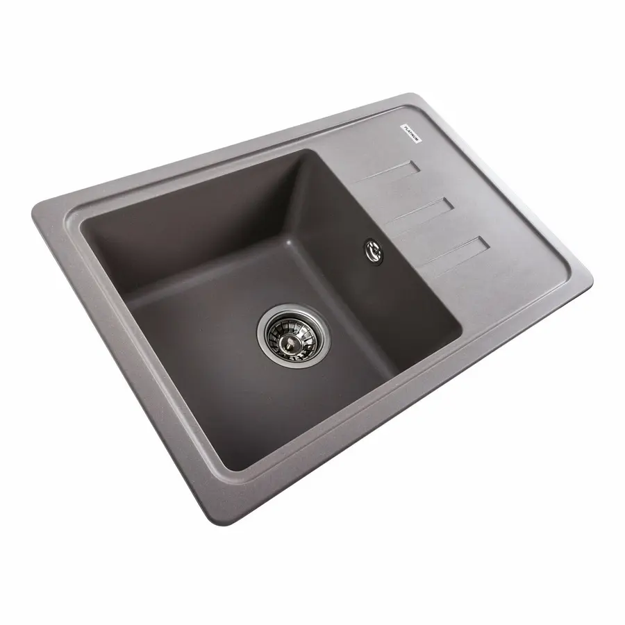 Гранітна мийка для кухні Platinum 6243 LIANA матова Дюна