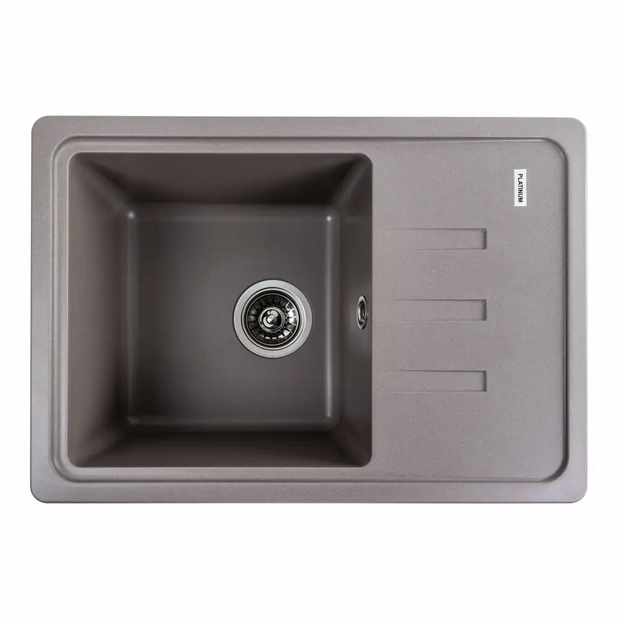 Гранітна мийка для кухні Platinum 6243 LIANA матова Дюна