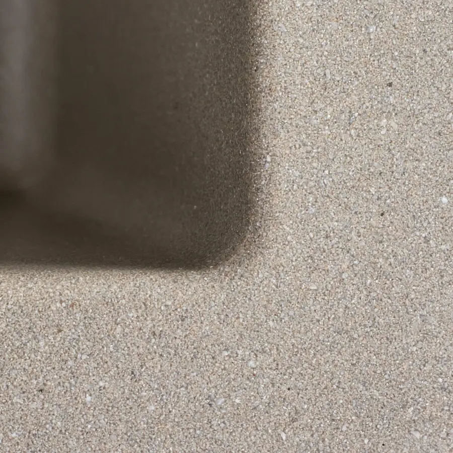 Гранітна мийка для кухні Platinum 4040 RUBA матовий титан