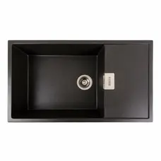 Гранітна мийка для кухні Platinum 8650 DIAMOND матовий Моріон