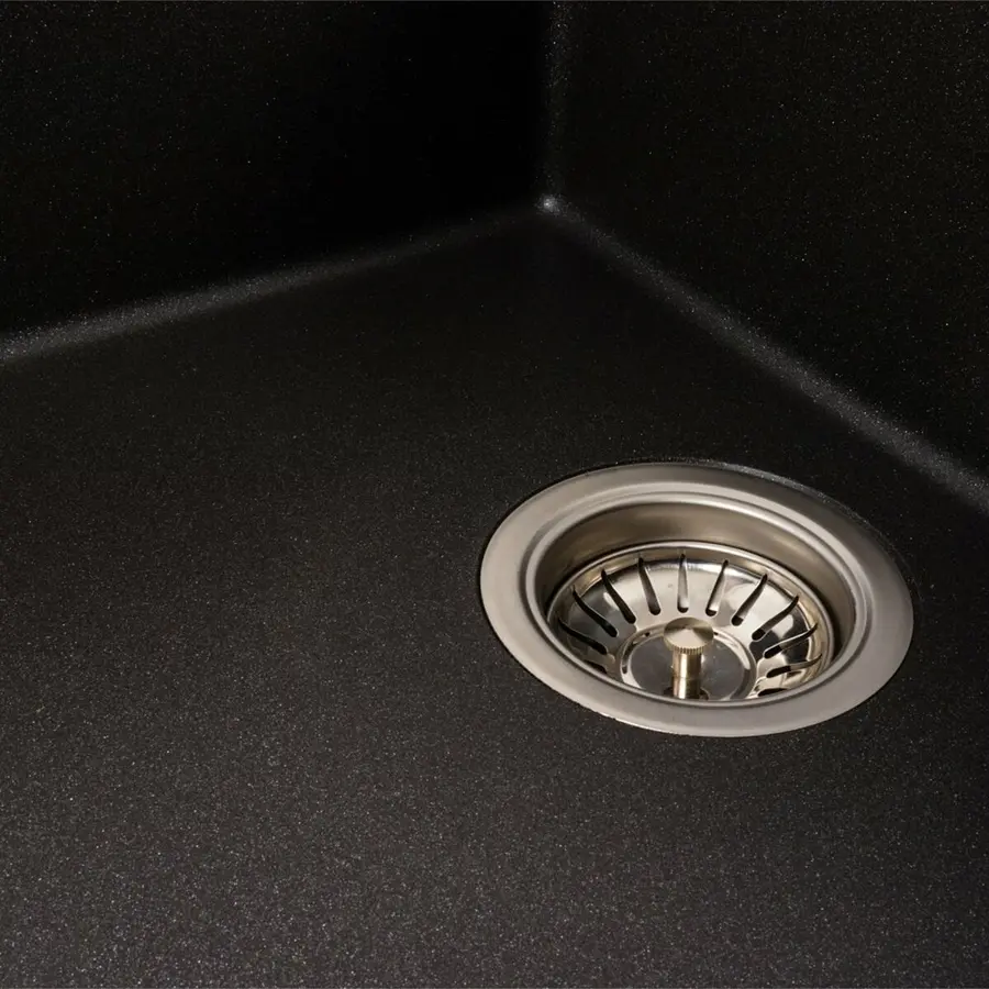 Гранітна мийка для кухні Platinum 8650 DIAMOND матовий Моріон