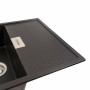 Гранитная мойка для кухни Platinum 8650 DIAMOND матовый Морион