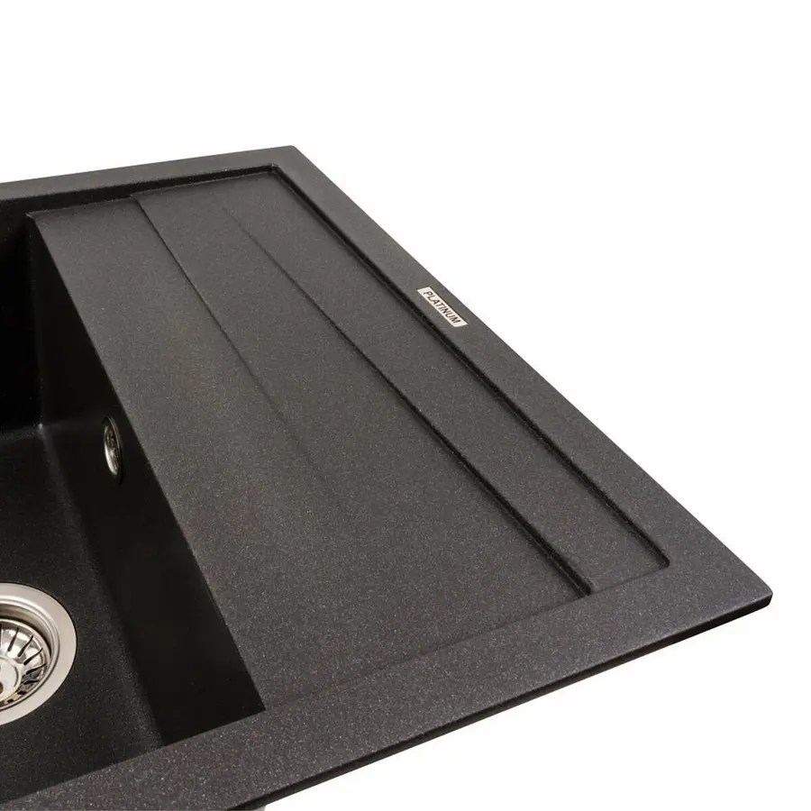 Кухонна мийка гранітна матова 7050 CASCADA Platinum Моріон