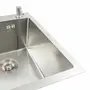 Кухонна мийка нержавійка 40*50 VALESO Handmade (сифон круглий 3,0/0,8)