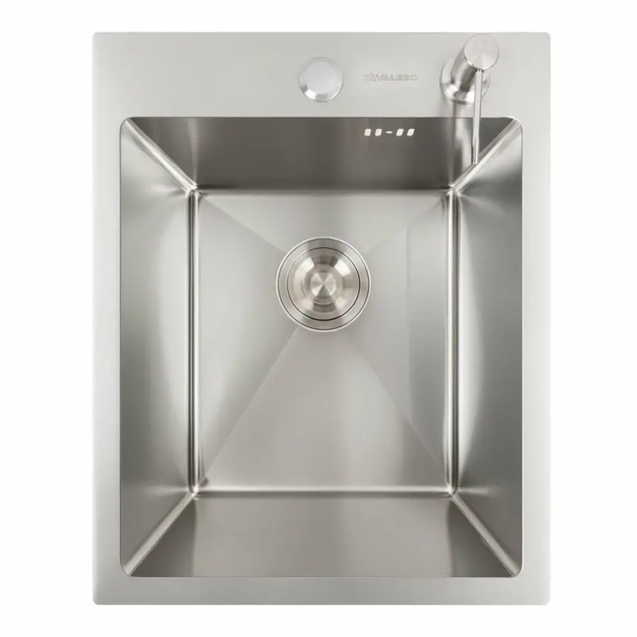 Кухонна мийка нержавійка 40*50 VALESO Handmade (сифон круглий 3,0/0,8)