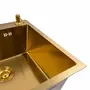 Кухонная мойка 50*50 PVD Gold Valeso Handmade (сифон круглый, 3,0/0,8)