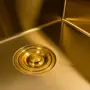 Кухонная мойка 50*50 PVD Gold Valeso Handmade (сифон круглый, 3,0/0,8)