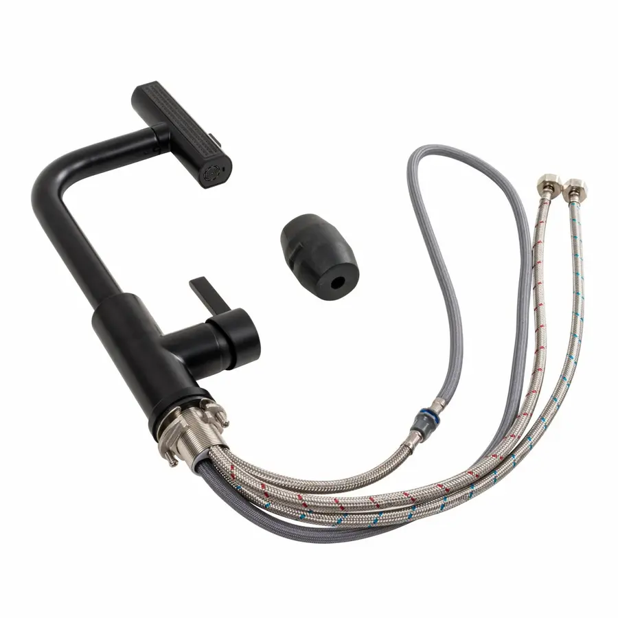 Змішувач кухонний XK09B VALESO PVD чорний