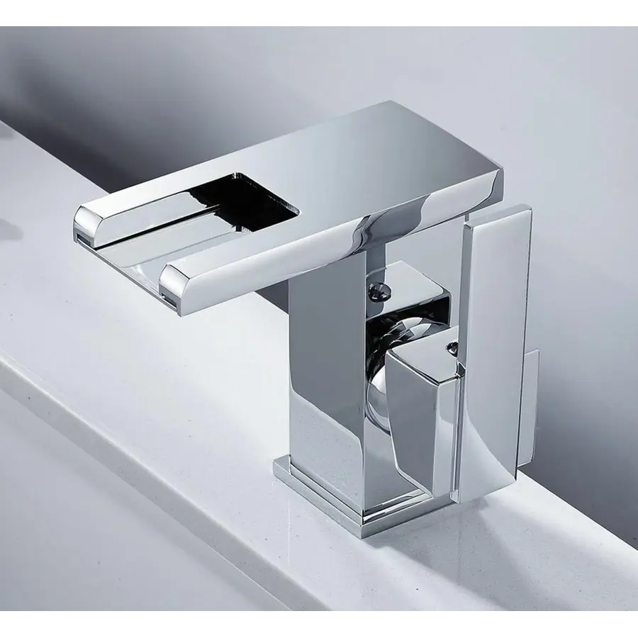 Змішувач для раковини світлодіодний VALESO NSB016 хром