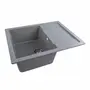 Гранитная мойка для кухни VALESO INTENSO 6550 матовая Серая