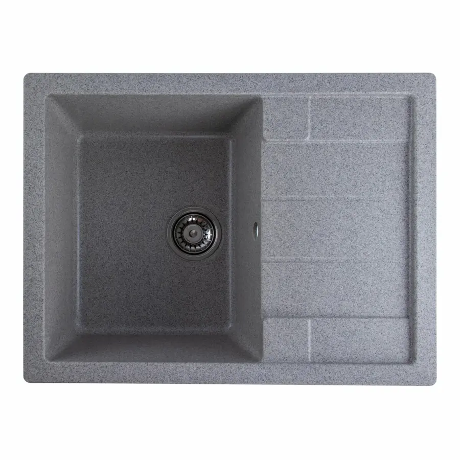 Гранитная мойка для кухни VALESO INTENSO 6550 матовая Серая