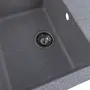 Гранитная мойка для кухни VALESO INTENSO 6550 матовая Серая