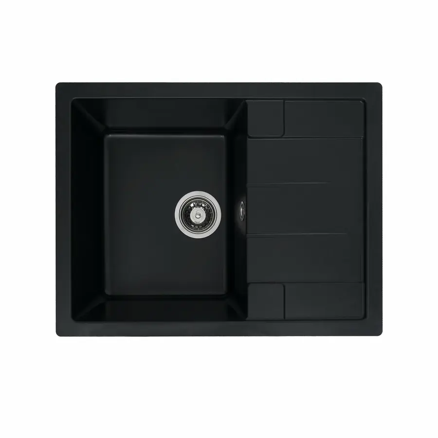 Гранитная мойка для кухни VALESO INTENSO 6550 матовая Черная