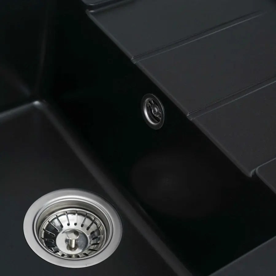 Гранитная мойка для кухни VALESO INTENSO 6550 матовая Черная