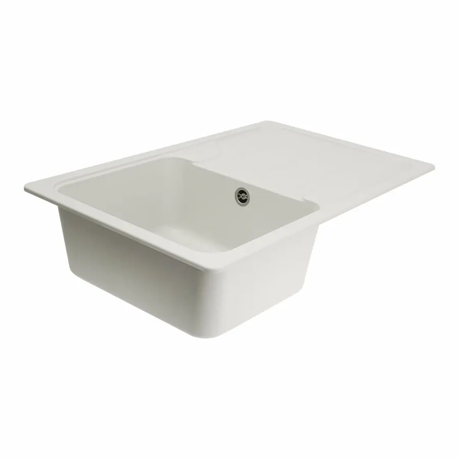 Гранитная мойка для кухни VALESO VERONA 7850 матовая Белоснежная