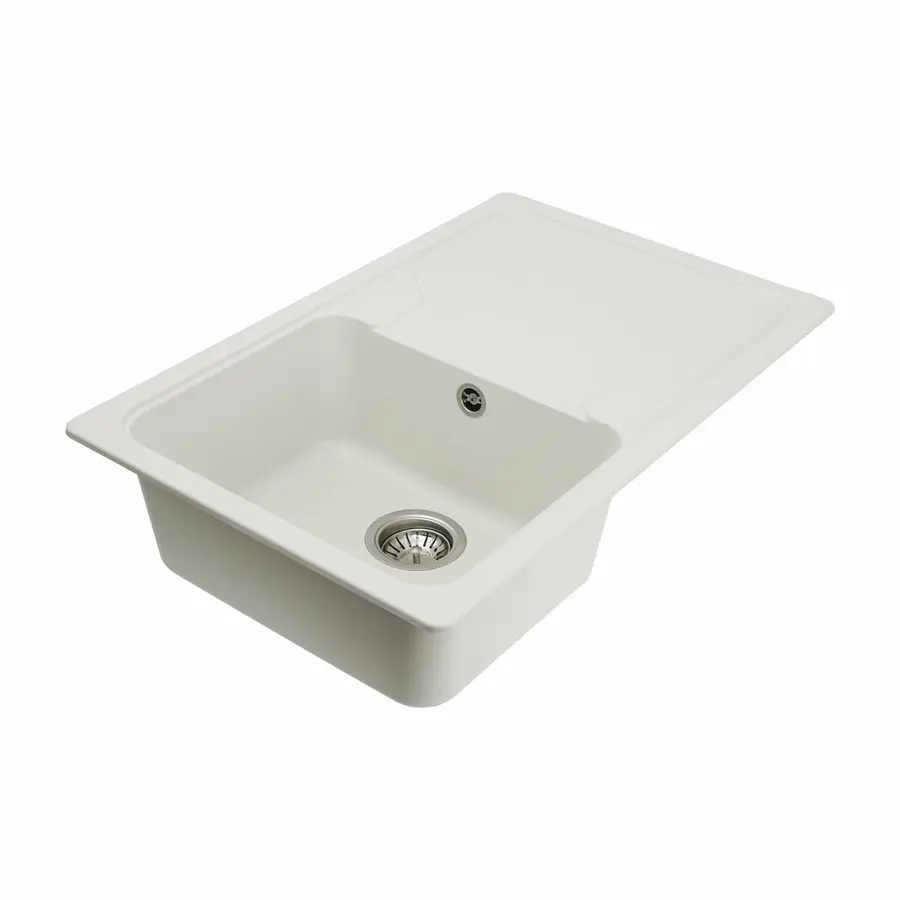 Гранитная мойка для кухни VALESO VERONA 7850 матовая Белоснежная