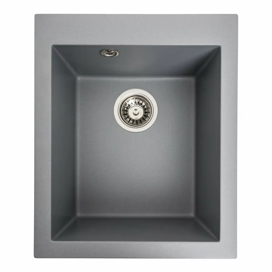 Гранітна мийка для кухні VALESO SOKIL 4150 матова Сірий металік