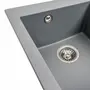 Гранітна мийка для кухні VALESO SOKIL 4150 матова Сірий металік