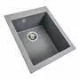 Гранітна мийка для кухні VALESO SOKIL 4150 матова Сірий металік