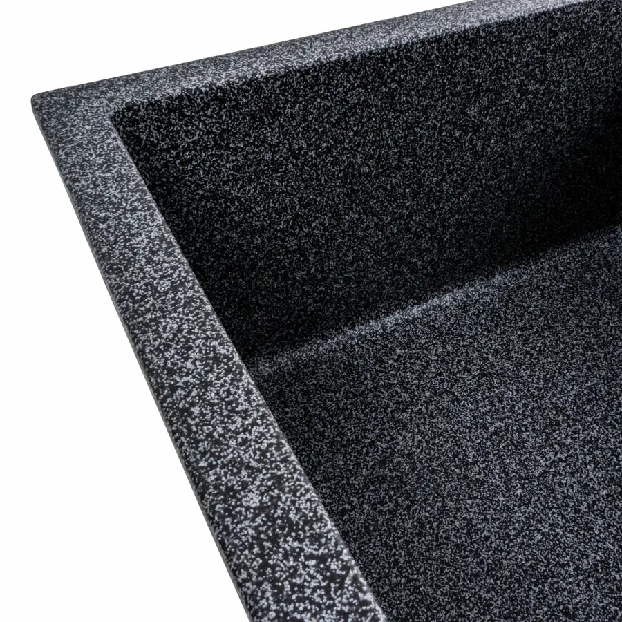 Гранітна мийка для кухні VALESO LOTOS 6550 матова Графіт