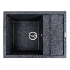 Гранітна мийка для кухні VALESO LOTOS 6550 матова Графіт