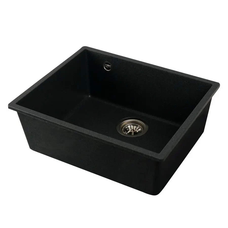 Гранитная мойка для кухни VALESO OASIS 5444 матовая Антрацит