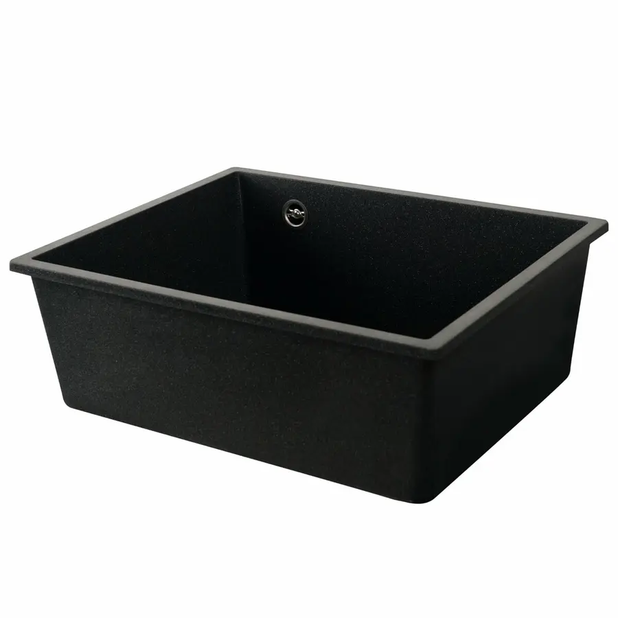 Гранитная мойка для кухни VALESO OASIS 5444 матовая Антрацит