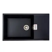 Гранитная мойка для кухни VALESO DIAMOND 8650 матовая Черный металлик
