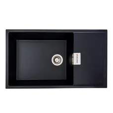 Гранитная мойка для кухни VALESO DIAMOND 8650 матовая Черный металлик