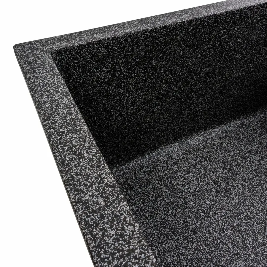 Гранітна мийка для кухні VALESO CASCADA 7050 матова Графіт