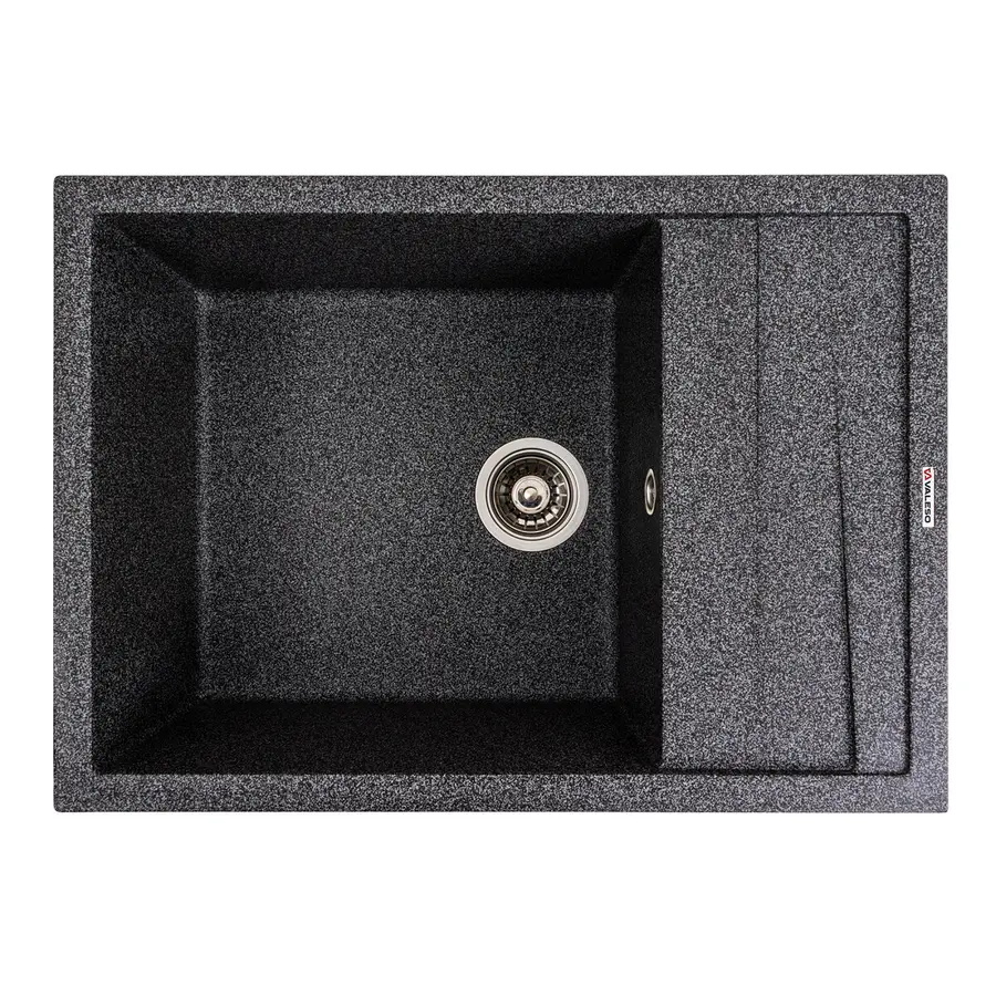 Гранітна мийка для кухні VALESO CASCADA 7050 матова Графіт