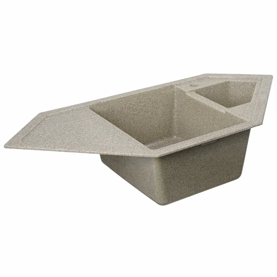 Гранітна мийка для кухні VALESO 9950 PANDORA матова Карамель